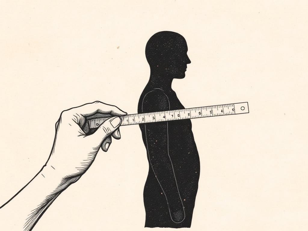 The quantified self, measured against a bent ruler